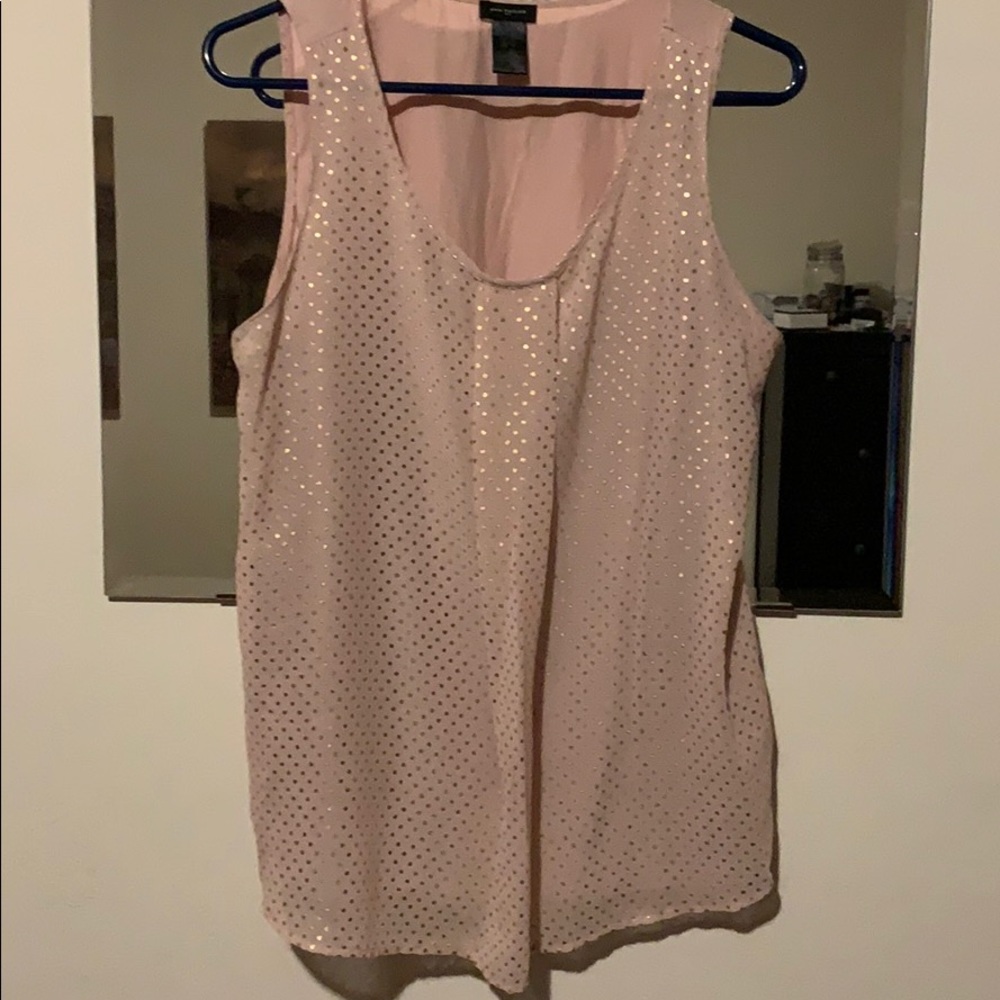 Pink and gold blouse